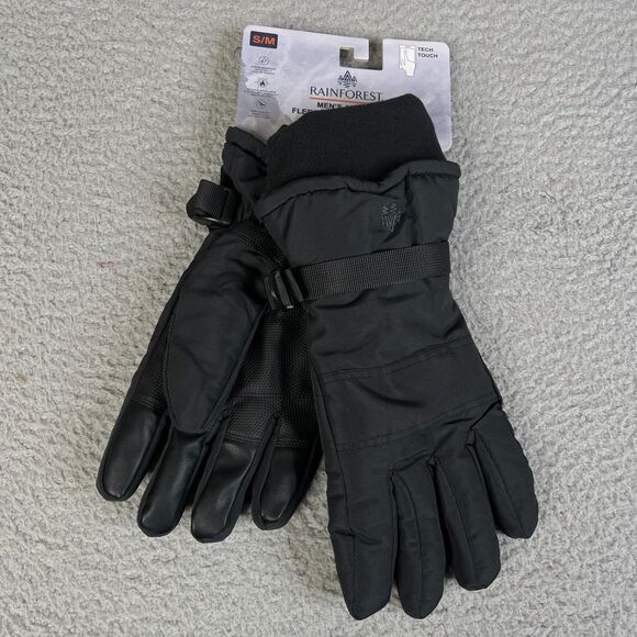 ZERO XPOSUR Gloves Mens M/L Black Touchscreen Warmer Lightweight Winter Driving - Picture 1 of 4